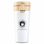 Stainless Steel Insulated Coffee Mug with Push-Lock Lid – Spill-Resistant Travel Tumbler for Hot & Cold Drinks - Image 2
