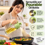 2-in-1 Sprayable & Pourable Glass Oil Dispenser Bottle – Adjustable Oil Control Sprayer for Cooking & Air Frying - Image 3